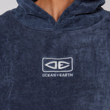 OCEAN & EARTH Mens Corp Hooded Poncho - NAVY 22