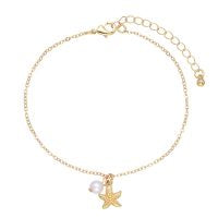 CLASSICS 77 - Gold Starfish and Pearl Anklet