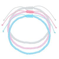 CLASSICS 77 Set Of Three Pastel Anklets