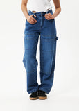AFENDS Moss Hemp Denim Workwear - AUTHENTIC BLUE