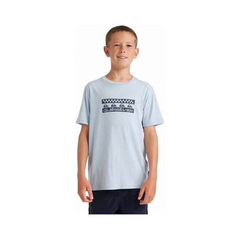 QUIKSILVER Comp Check SS Youth - ASHLEY BLUE