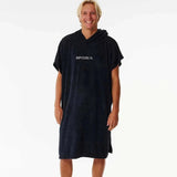 RIP CURL Branded Hooded Towel - BLACK/GREY