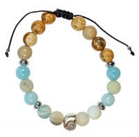 CLASSICS 77 Adjustable Marine Bracelet With Silver Conch Shell