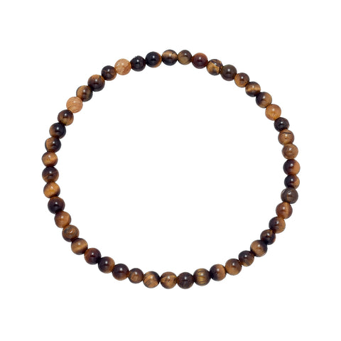 CLASSICS 77 4mm Yellow Tiger eye Beaded Bracelet