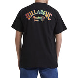 BILLABONG Arch Fade Premium Short Sleeve Tee - BLACK