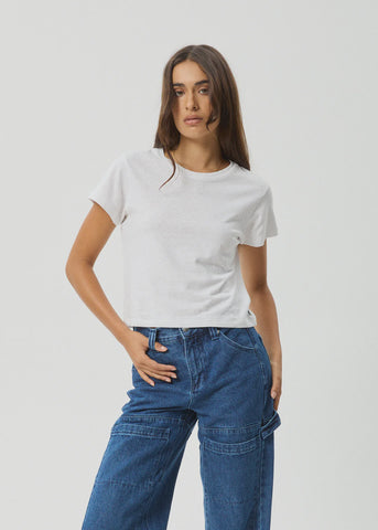 AFENDS  Carmen Baby Tee - WHITE