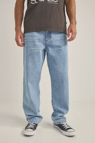 RHYTHM - Subtle Distress Jean - BLUE