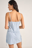 RHYTHM Dolly Ruffle Top - BLUE