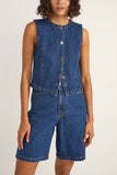 RHYTHM Gia Denim Vest - INDIGO
