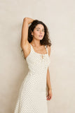RHYTHM Polka Midi Dress - CREAM