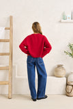 RHYTHM Estelle Fluffy Cardigan - CHILLI