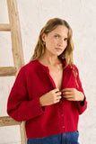 RHYTHM Estelle Fluffy Cardigan - CHILLI