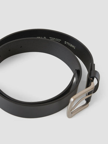 THRILLS - Leather Belt - BLACK