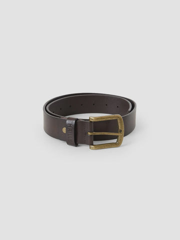 THRILLS - Leather Belt - BROWN