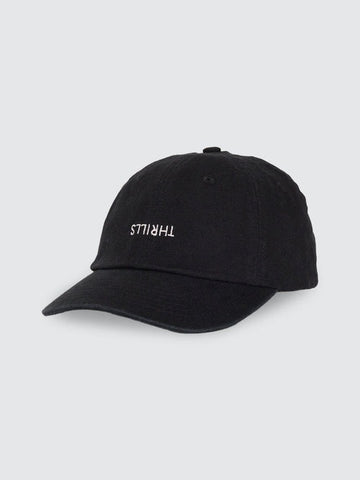 THRILLS Minimal 6 Panel Cap - WASHED BLACK