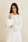 RHYTHM Classic Knit Jumper - WHITE
