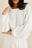 RHYTHM Classic Knit Jumper - WHITE