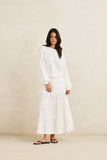RHYTHM Classic Knit Jumper - WHITE