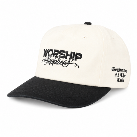 WORSHIP Toll Free 5 Panel Hat - COCONUT BLACK