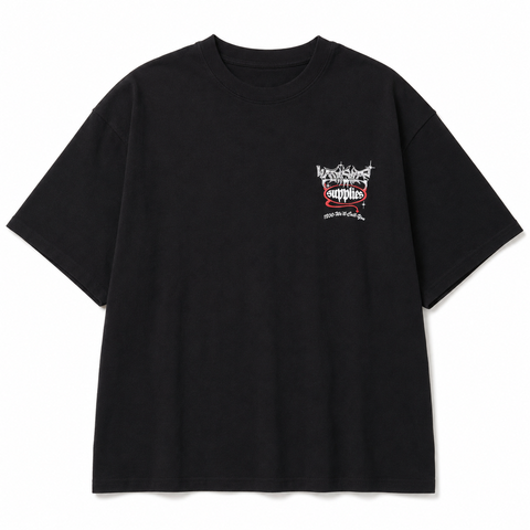 WORSHIP Survival Crop Tee - BLACK