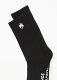 AFENDS Flame Socks 3-Pack - BLACK