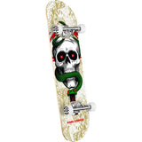 POWELL PERALTA Skull & Snake Complete 7.75" - WHITE/METALLIC GOLD