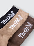 THRILLS Workwear 5 Pack Sock - DESERT/BLACK/SILVER GREY