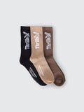 THRILLS Workwear 5 Pack Sock - DESERT/BLACK/SILVER GREY