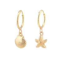 CLASSICS 77 Gold Mismatched Marine Earrings