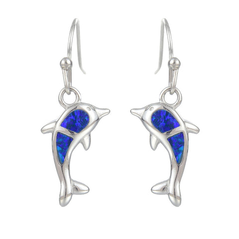 CLASSICS 77 Dolphin Blue Synthetic Opal Earrings
