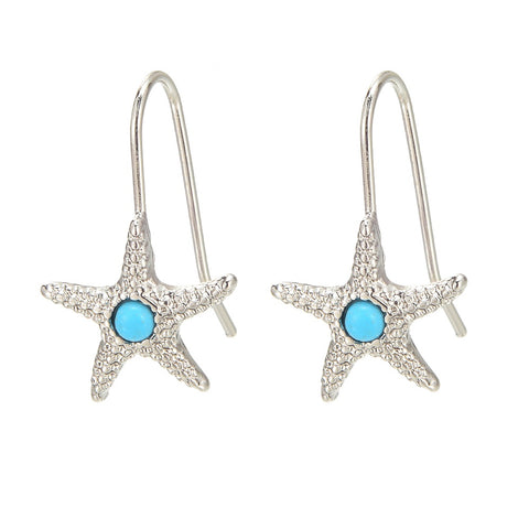 CLASSICS 77 Starfish With Turquoise Earrings