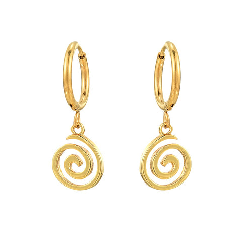 CLASSICS 77 Hoop Earrings W/ Swirl