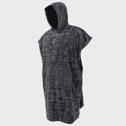 FCS Towel Poncho - JACQUARD CHARCOAL