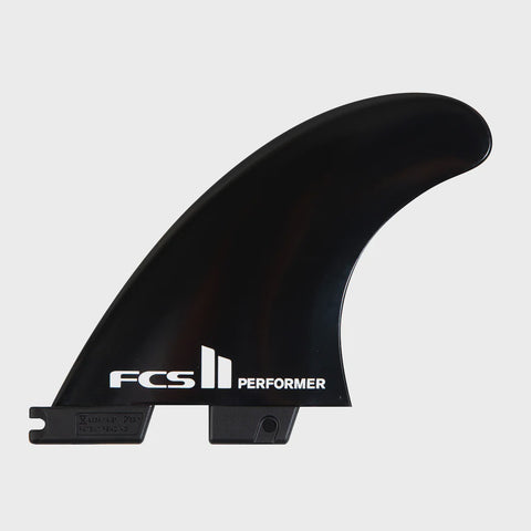 FCS II Performer Medium Tri Fins - BLACK