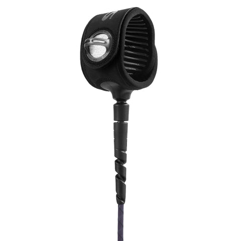 FCS Freedom Helix 6 Ft All Round Leash - SMOKE / WHITE
