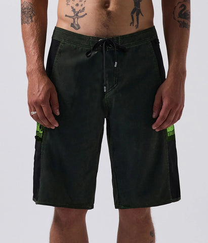 FORMER Manners Trunk Short 20" - BLACK/LIME