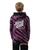 SANTA CRUZ Not A Dot Hollow Hoodie - MAROON TIE DYE