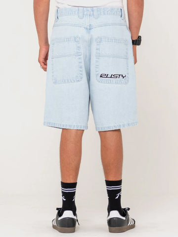 RUSTY Flip Daddy 2.0 Jort - SKY BLUE HEATHER