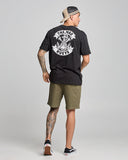 THE MAD HUEYS Anchor Bones Short Sleeve Tee - BLACK