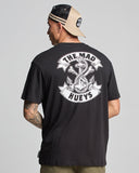 THE MAD HUEYS Anchor Bones Short Sleeve Tee - BLACK