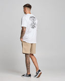 THE MAD HUEYS Anchor Bones Short Sleeve Tee - WHITE