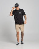 THE MAD HUEYS Keg Kelly Short Sleeve Tee - BLACK