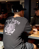 THE MAD HUEYS Ahoy FKRS Short Sleeve Tee - BLACK
