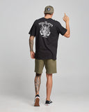 THE MAD HUEYS Ahoy FKRS Short Sleeve Tee - BLACK