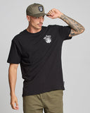 THE MAD HUEYS  Ahoy FKRS Shield SS Tee - BLACK