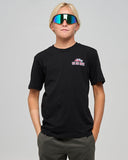 THE MAD HUEYS King Cod Codzilla Youth SS Tee - BLACK