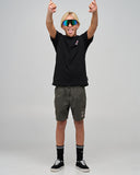 THE MAD HUEYS King Cod Codzilla Youth SS Tee - BLACK