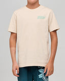 THE MAD HUEYS Frothing For More Youth SS Tee - CEMENT