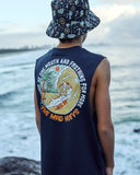 MAD HUEYS Frothing For More Youth Muscle - NAVY