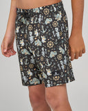 THE MAD HUEYS Croc Captain Youth Volley Short - VINTAGE BLACK